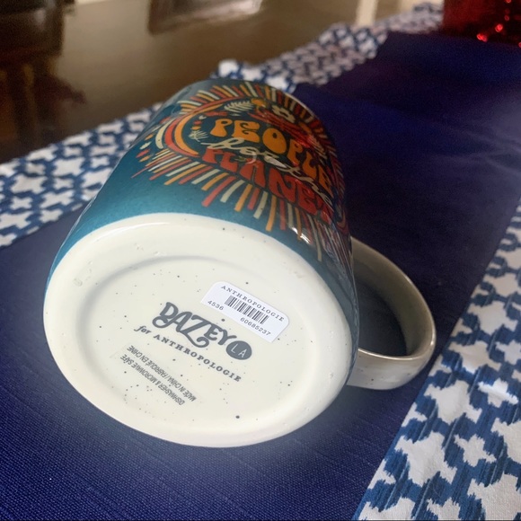 NEW Anthropologie Dazey LA Retro Planet Mug Coffee Tea Cup Boho Hostess Gift - Picture 5 of 5